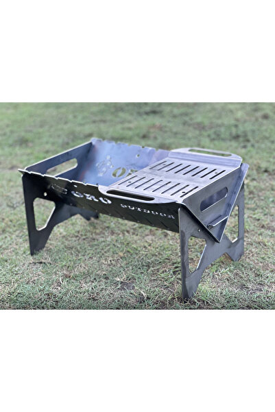 ORO OUTDOOR Katlanabilir Kamp Mangalı 60x36 cm 3mm Sac Taşınabilir Mangal Bar...