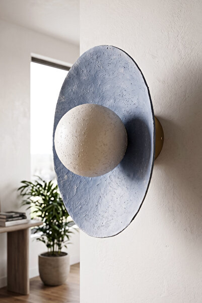 Hmydesign Handmade Wabi Sabi Kardon Beton Aplik - Azzuro
