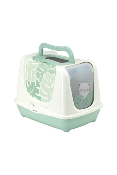 Generic Brand Trendy Cat-Litter Box[Color - Green, Size - Xl]
