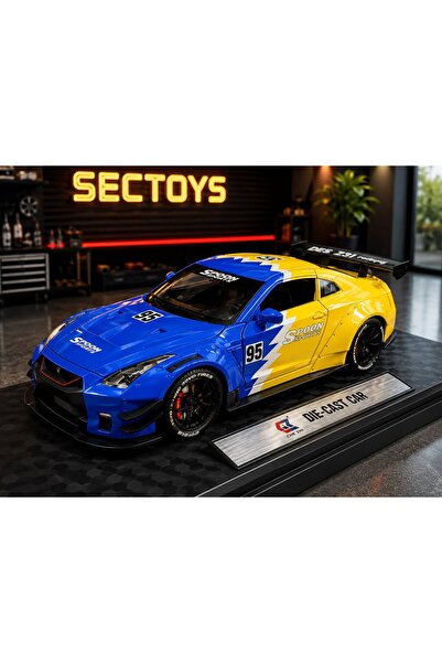 scntoys Nissan Gtr R35 Diecast Model Car 1:24 Scale Openable Doors with Stand...