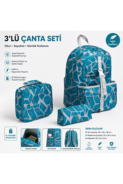 MİECZ BAGS Asimetrik Desenli Su Geçirmez Kumaşa Sahip Gizli Beslenme Çantası ...