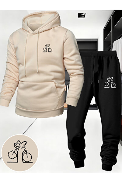 valeriae Calle 00 Deluxe Edition Set hanorac și pantaloni din 3 fire, cu deta...