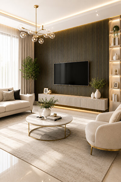 GECE HOME KENDİNDEN YAPIŞKANLI TEKSTİL YÜZEYLİ DEKORATİF DUVAR VE MOBİLYA KAP...