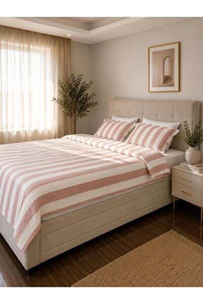 SELORA MAISON Muslin Duvet Cover Set with Pieces and Washcloths 200X220 cm Do...