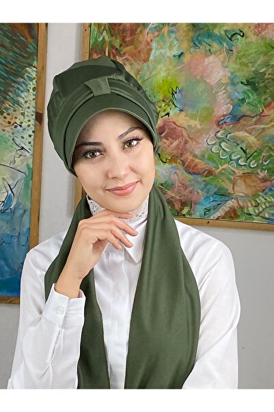 MY UKİYO STORE Tek Biritli Tesettür Fularlı Şapkaşal