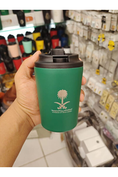 Generic Saudi Arabia Country Logo Green Color Thermal Mug