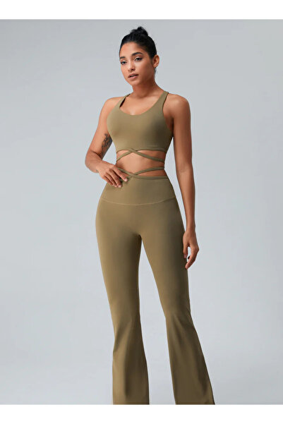 KAWN High Waist Flared Contour Leggings