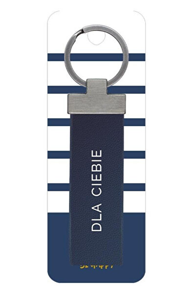 Be-Happy Gifts , breloc pentru barbati din piele ecologica cu text 'DLA CIEBI...