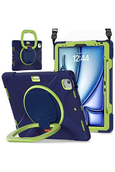 SIGLOO Husă Clamshell pentru iPad Air 13 2025 M3 Suport Rotativ Pencil Curea ...