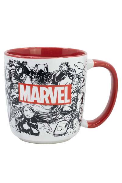 Stor Cana ceramica model AVENGERS, alb-multicolor, Capacitate 380ml, licenta ...