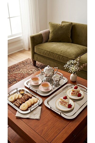 Generic High-End Serving Tray Set Versatile Serving Platter Set 45X35/39X31/3...
