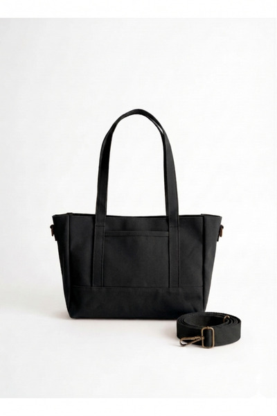 MYFAZEL Women's Shoulder Bag - S Di̇na Tote Mumlu Canvas 7238