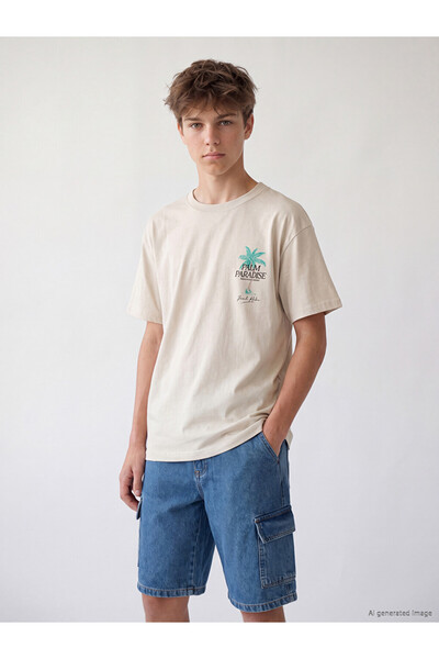 LC Waikiki I Zero Roba Collar Printed Boy's T-Shirt from Freezen Store
