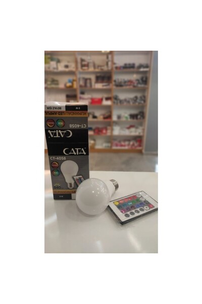 Cata CT-4058B 9W Rgb Ampul (Uzaktan Kumandalı)(Beyaz)