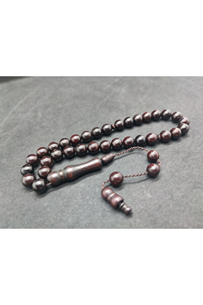 İskeçe Tesbih Bahadır Başyiğit Masterpiece Dry Turning Hand Polished Henna Ku...