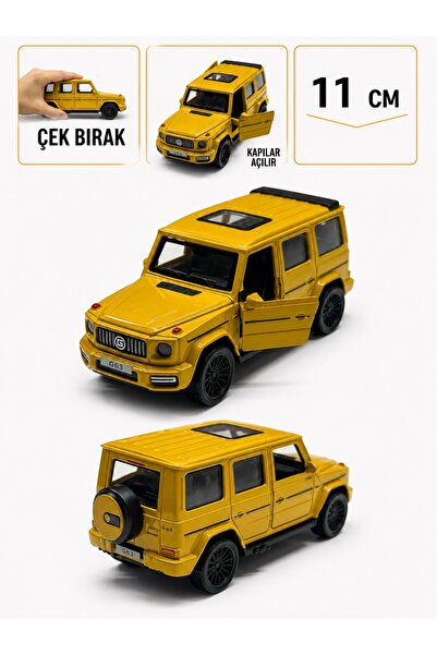 SCOWETTO 1:36 Scale Mercedes G63 Metal Model Car Yellow