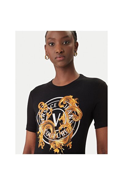 VERSACE JEANS COUTURE Γυναικείο Καθημερινό Φόρεμα 80HAOE01 CJ02E Μαύρο