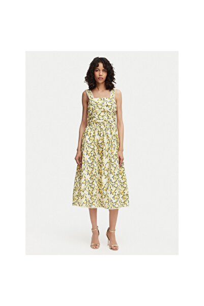 French Connection Rochie de vară pentru femei 719R5 Galben