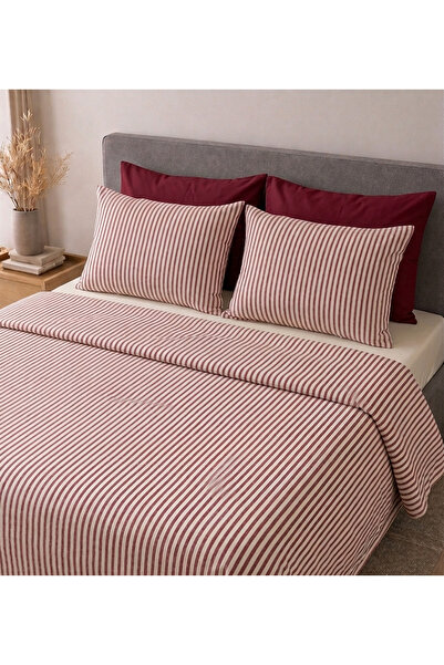 NATURAL LİFE CONCEPT Breathable, Luxurious, Iron-Free, 100% Cotton Linen Duve...