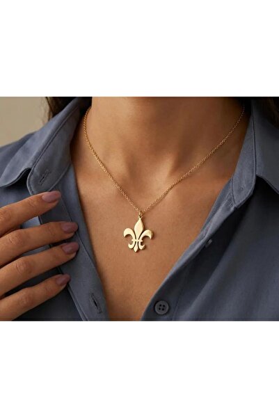 N!da Jewelry 925 Ayar Gümüş Zambak Sembol Kolye