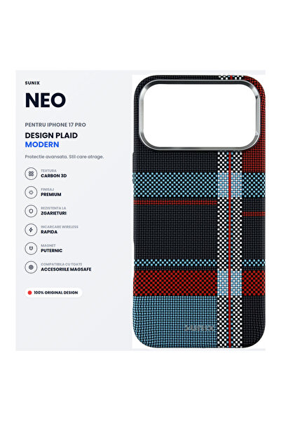 Sunix Neo Case for iPhone 17 Pro, MagSafe Compatible, Premium Carbon Design, ...
