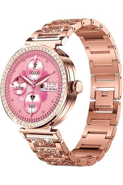 hk Luxury MS22 Mini Smart Watch for Women – Diamond Design, AMOLED HD Display...