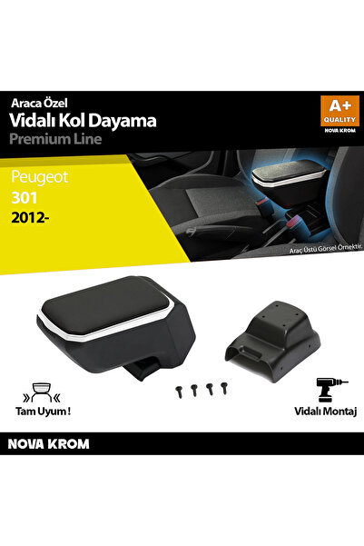 Peugeot 301 ABS Vidalı Kol Dayama Kolçak Gri 2012-2017