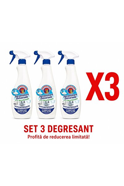 Chanteclair Set 3 Degresant multifunctional cu bicarbonat, 601 ml
