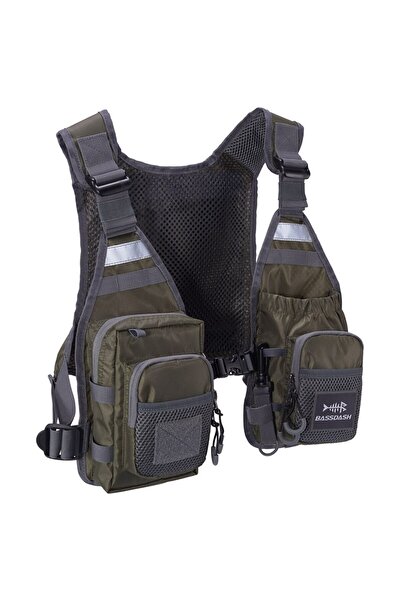 choice2 Army Green Bassdash FV08 Ultra Lightweight Fly Fishing Vest for Men a...