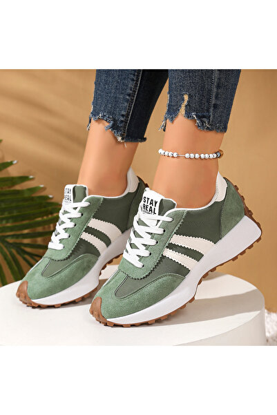 SOSENFER Women's Walking Shoes, Comfortable and Versatile Thick-Soled Sports ...