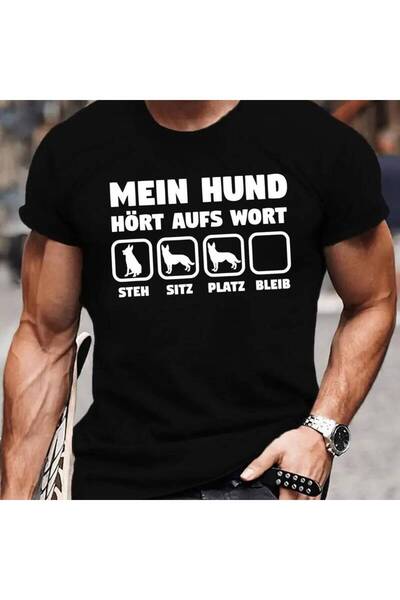 NOURAM Fun German Men's Short Sleeve Summer T-shirt Top