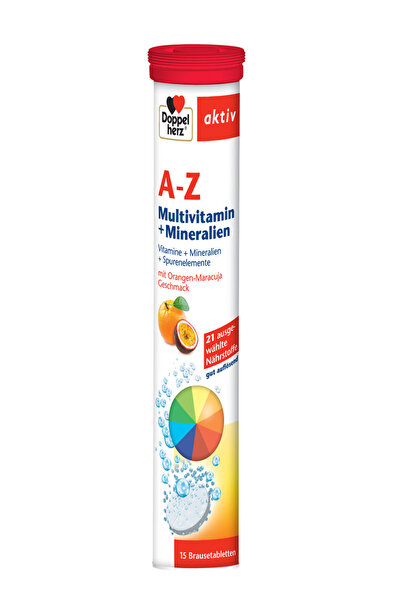 doppel herz A-Z Multivitamine + Minerale Aktiv 15cpr efervescente