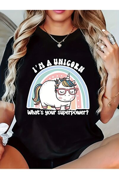 212Wear Women'S "I'm a Unicorn" Graphic T-Shirt - Casual Crew Neck, Short Sle...