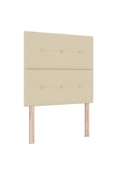 vidaxl Cap de pat cu înălțime ajustabilă Crem 80 cm țesătură