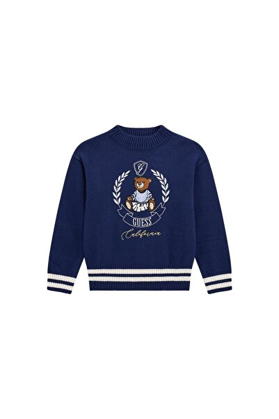 Guess Pulover de fată J5BR11Z3GS0 Bleumarin