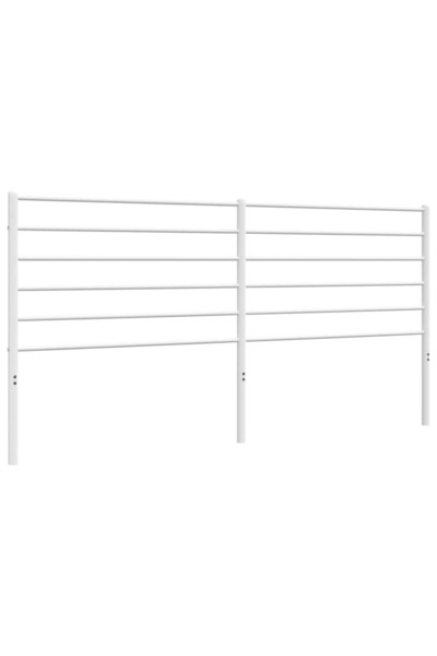 vidaxl Tăblie de pat de schimb metalică, alb, 180 cm