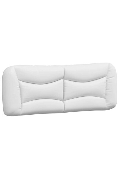 vidaxl Pernă pentru tăblie pat, Hvar, alb, 120 cm, piele artificială