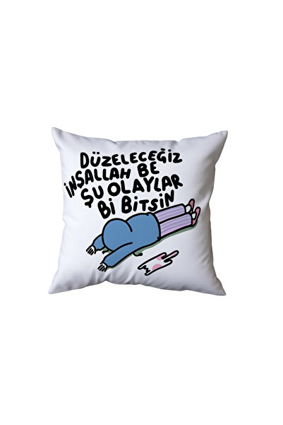Beramussa I Will Fix It God Willing These Events Will Be over Pillow, Funny Gift