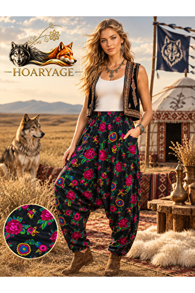 hoaryage Authentic Village Salwar 100% Cotton Viscose Floral Patterned Comfor...