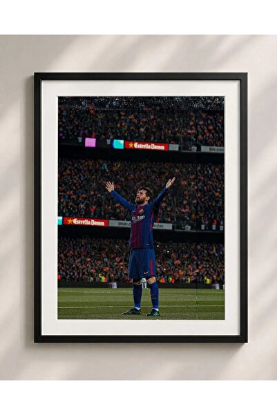 HOME MODE 30x40 cm / 12x16 Inch Lionel Messi Celebration Poster | Black Gold ...
