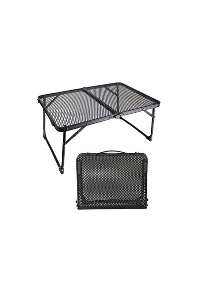 MalTec Masă de camping pliabilă CAMP 60, neagră, 114013
