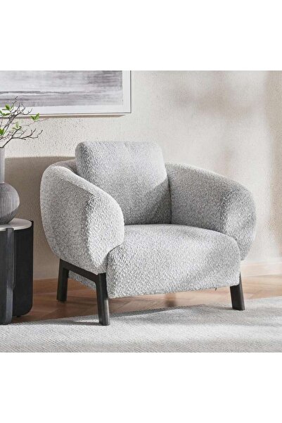 PAN HOME WIGGLESEAT SINGLE SEATER SOFA- GREY&WHITE