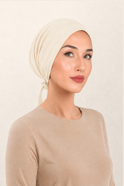 Jusmart Boneta hijab anti-alunecare din silicon dublu, fără cusături în față,...