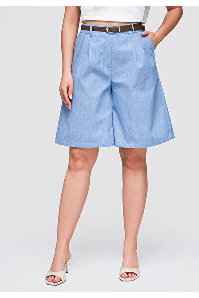 OMBRE Women's Shorts, Knee-Length, High Waist OW-ST-E0016