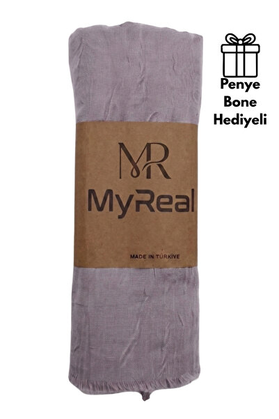 MyReal Bamboo Kraş Shawl - Non-Ironing Natural Texture (90X200 cm)