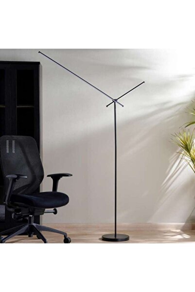 PAN HOME Glowmer 18W Integrated Floor Lamp 100x28x150cm - Matt Black