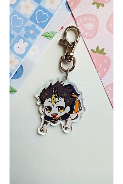 Atölye Moonlit Haikyuu Yu Nishinoya Akrilik Anahtarlık