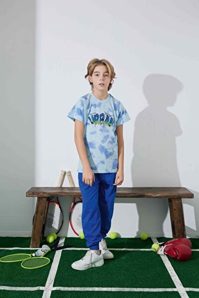 Tarık 2-6 Yaş Erkek Çocuk Pijama Takım Urban 3956185 - MAVİ