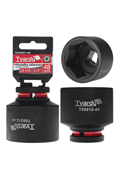 Tvardy Cheie tubulară de impact cu 6 puncte 3/4 ", 48 mm, Cr-Mo, T00212-48