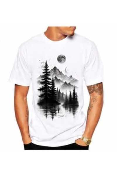 bellanova Unisex πολύχρωμο μπλουζάκι με στάμπα Oversize Streetwear Άνετη εφαρ...